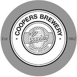 COOPERS COOPERS BREWERY EST. 1862 FAMILY BREWED logo
