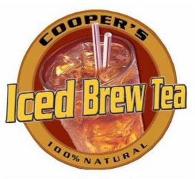 COOPER'S ICED BREW TEA 100% NATURAL logo