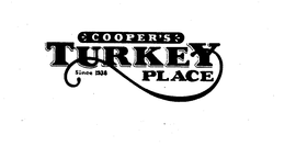 COOPER'S TURKEY PLACE SINCE 1938 logo