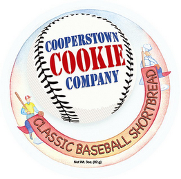 COOPERSTOWN COOKIE COMPANY CLASSIC BASEBALL SHORTBREAD NET WT. 3OZ. (82 G) logo