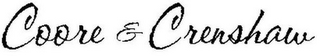 COORE & CRENSHAW logo