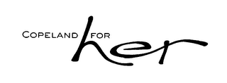 COPELAND FOR HER logo