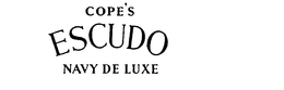 COPE'S ESCUDO NAVY DE LUXE logo