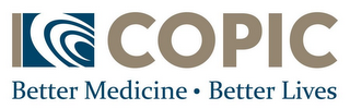 COPIC BETTER MEDICINE · BETTER LIVES logo