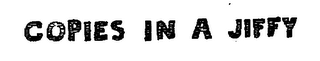 COPIES IN A JIFFY logo