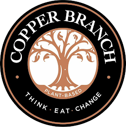 COPPER BRANCH PLANT-BASED THINK EAT CHANGE logo