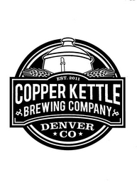 COPPER KETTLE BREWING COMPANY EST. 2011 DENVER CO logo