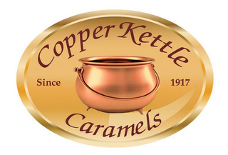 COPPER KETTLE CARAMELS SINCE 1917 logo