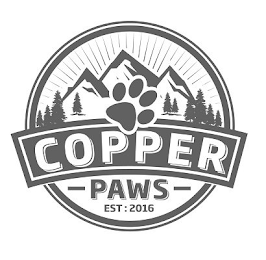 COPPER PAWS logo