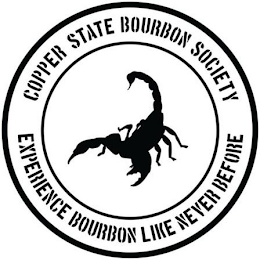 COPPER STATE BOURBON SOCIETY EXPERIENCE BOURBON LIKE NEVER BEFORE logo