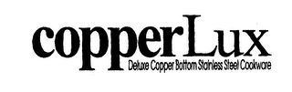 COPPERLUX DELUXE COPPER BOTTOM STAINLESS STEEL COOKWARE logo
