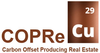 COPRE CU 29 CARBON OFFSET PRODUCING REAL ESTATE logo