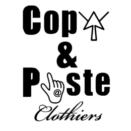COPY & P@STE CLOTHIERS logo
