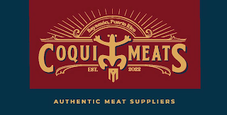 COQUI MEATS BAYAMON, PUERTO RICO EST 2022 AUTHENTIC MEAT SUPPLIERS logo