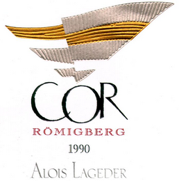 COR RÖMIGBERG 1990 ALOIS LAGEDER logo