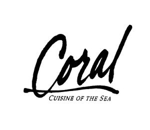 CORAL CUISINE OF THE SEA logo