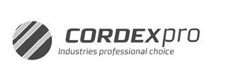 CORDEXPRO INDUSTRIES PROFESSIONAL CHOICE logo