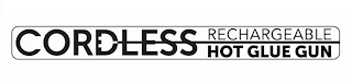 CORDLESS RECHARGEABLE HOT GLUE GUN logo