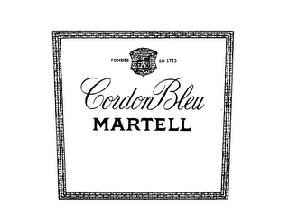 CORDON BLEU MARTELL FONDEE EN 1715 logo