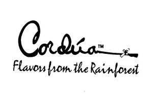 CORDUA FLAVORS FROM THE RAINFOREST logo