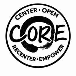 CORE CENTER OPEN RECENTER EMPOWER logo