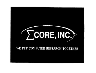 CORE, INC. WE PUT COMPUTER RESEARCH TOGETHER logo