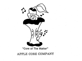 "CORE OF THE MATTER" APPLE CORE COMPANY logo