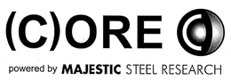 (C)ORE POWERED BY MAJESTIC STEEL RESEARCH logo