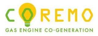 COREMO GAS ENGINE CO-GENERATION logo