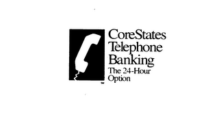 CORESTATES TELEPHONE BANKING THE 24-HOUR OPTION logo