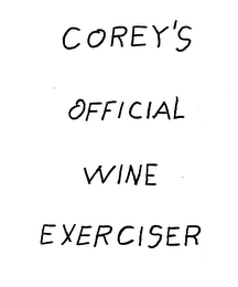 COREY'S OFFICIAL WINE EXERCISER logo