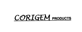 CORIGEM PRODUCTS logo
