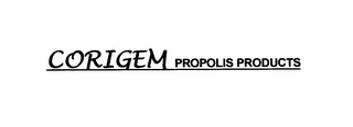 CORIGEM PROPOLIS PRODUCTS logo
