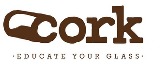 CORK EDUCATE YOUR GLASS logo