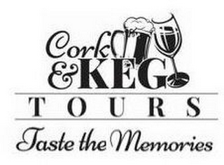 CORK & KEG TOURS TASTE THE MEMORIES logo