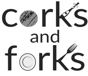 CORKS AND FORKS logo