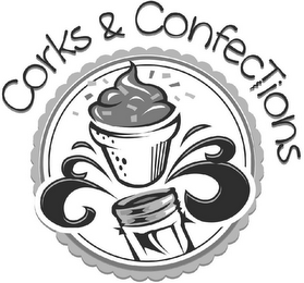 CORKS & CONFECTIONS logo