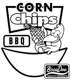 CORN CHIPS BOCADELI QUALITY PRODUCTS logo