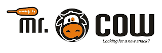 CORNDOGS BY MR. COW LOOKING FOR A NEW SNACK? logo