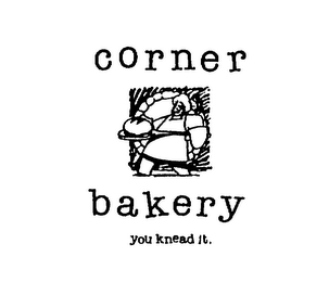 CORNER BAKERY YOU KNEAD IT. logo
