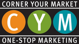 CORNER YOUR MARKET CYM ONE-STOP MARKETING logo