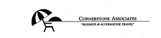 CORNERSTONE ASSOCIATES "BUSINESS & ALTERNATIVE TRAVEL" logo