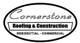 CORNERSTONE ROOFING & CONSTRUCTION RESIDENTIAL · COMMERCIAL logo