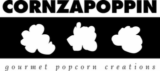 CORNZAPOPPIN GOURMET POPCORN CREATIONS logo