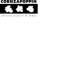 CORNZAPOPPIN GOURMET POPCORN & FUDGE logo