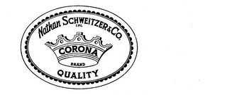 CORONA BRAND NATHAN SCHWEITZER & CO. INC. QUALITY logo