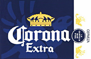 CORONA EXTRA CERVEZA LA CERVEZA MAS FINA logo
