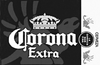 CORONA EXTRA CERVEZA LA CERVEZA MAS FINA logo
