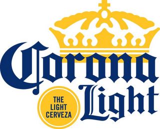 CORONA LIGHT THE LIGHT CERVEZA logo