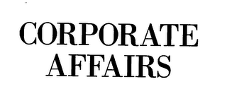 CORPORATE AFFAIRS logo